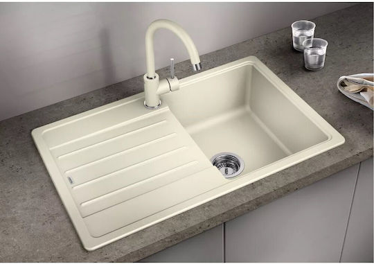 Blanco Chiuvetă De Bucătărie Drop-In Din Granit Lichid M78xL50cm Albă