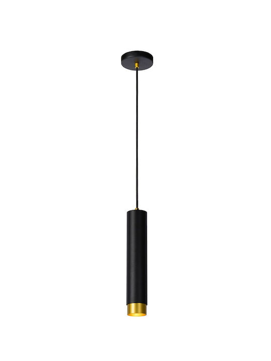 Lucide Lightning Hängelampe Schwarz mit Fassung GU10
