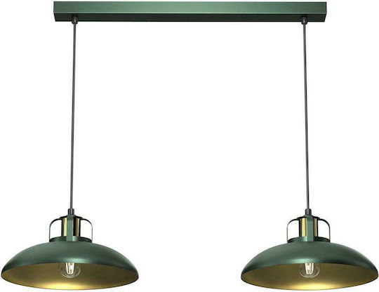 Eko Light Felix Lustră Suspendată Verde 75cm.