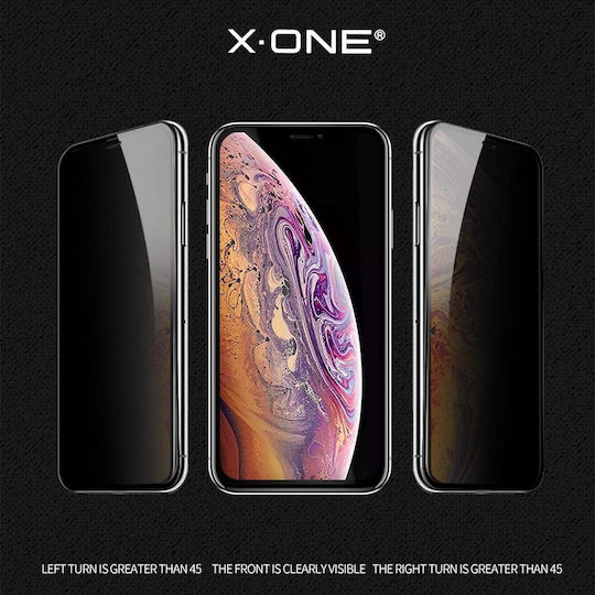 X-One Full Glue Privacy Tempered Glass Black (Galaxy A37 / Α57)