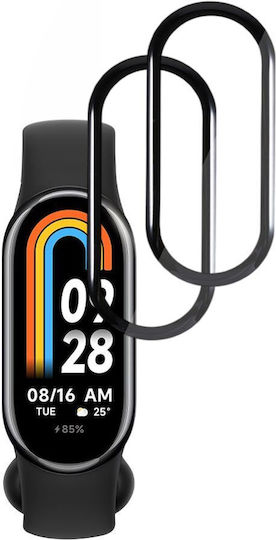 Techsuit Nano Flex Full Face Tempered Glass for Smart Band 8 2 Pieces