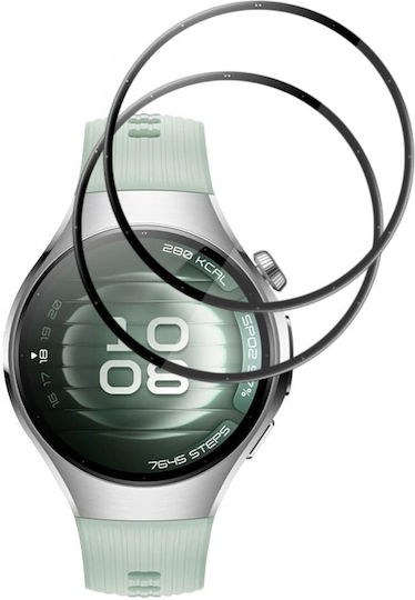 Techsuit Nano Flex Full Face Tempered Glass για το Huawei Watch 5 42mm 2τμχ