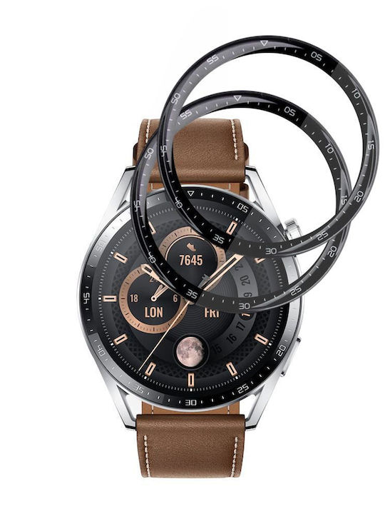 Techsuit Nano Flex Vollflächig gehärtetes Glas Für Huawei Watch GT 3 46mm 2 Stück