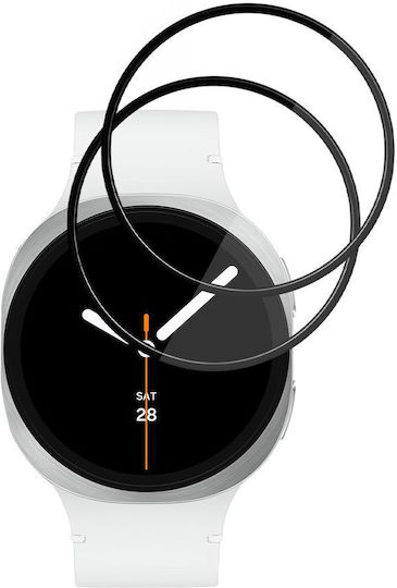 Techsuit Nano Flex Full Face Tempered Glass για το Galaxy Watch 8 / 9 44mm 2τμχ