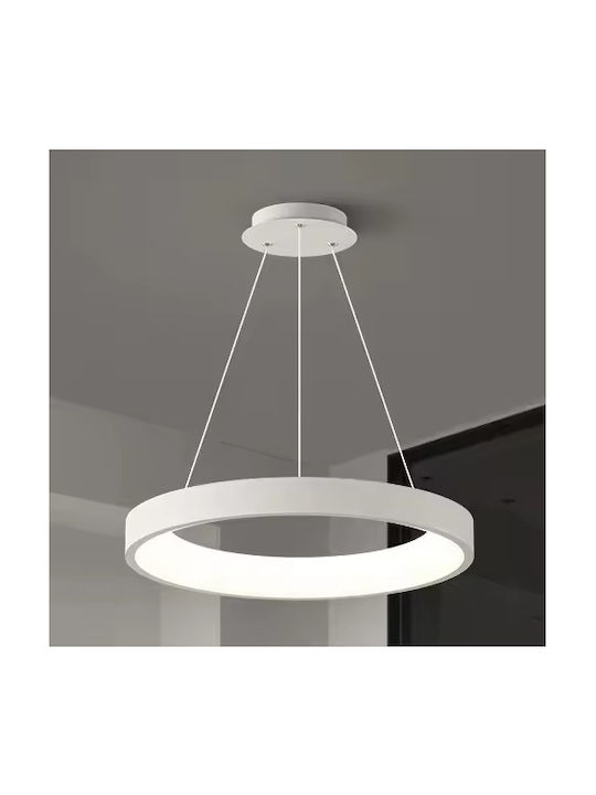 Adjustable Pendant Light White 50x50cm