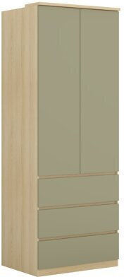Nolcala 110 Δίφυλλη Ντουλάπα με Καθρέπτη 80x60x215cm Nolcala 110 Δίφυλλη Ντουλάπα με Καθρέπτη 80x60x215cm