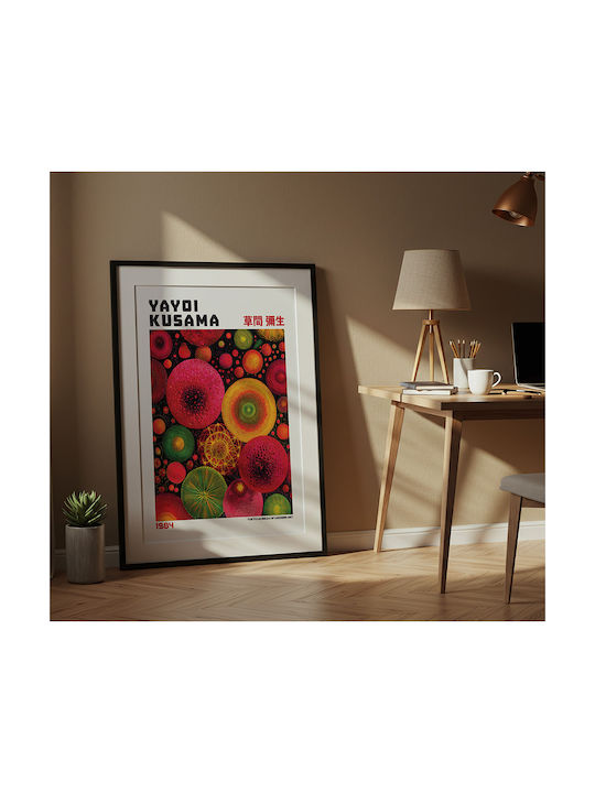 Poster Yayoi Kusama Mushrooms Dandelions Art400 30cm X 40cm