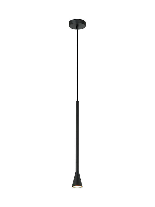 Viokef Melody Pendant Light Black with Socket GU10 6x150cm
