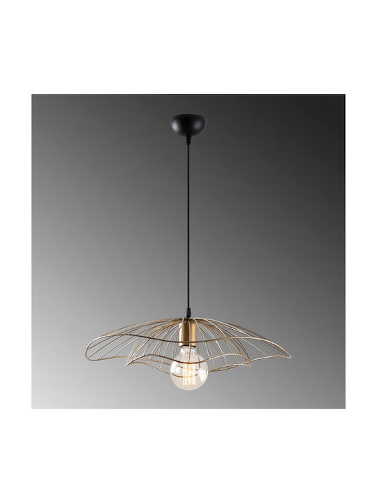 HomeMarkt Pendant Light Gold with Socket E27 22x111cm