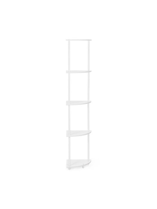 Bibliotecă De Pardoseală Albă 30x30x147cm