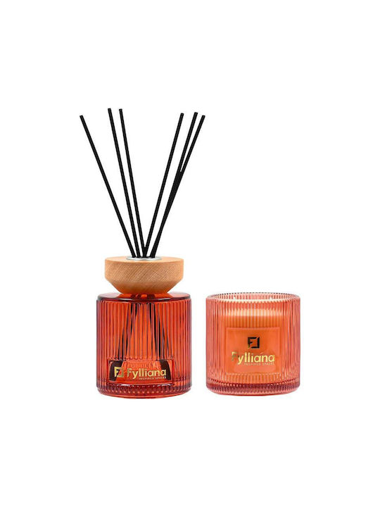 Ароматен Подаръчен Комплект Apple White Musk Fylliana FL25161 Дифузер 150ml + Свещ 150g