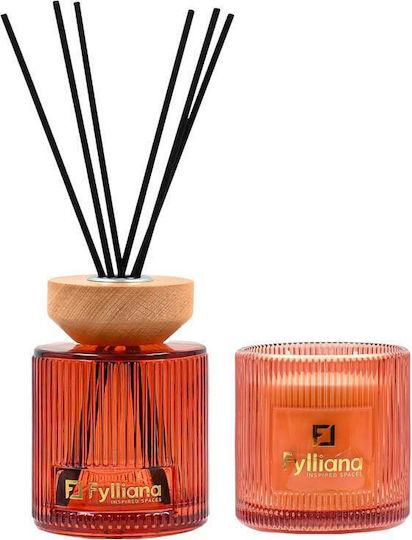 Home Fragrance Gift Set Apple White Musk Fylliana Fl25161 Disseminator 150ml + Candle 150g