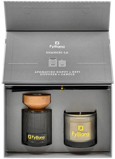 Home Fragrance Gift Set "shangri-la" Fylliana Fl25161 Diffuser 150ml + Candle 150g