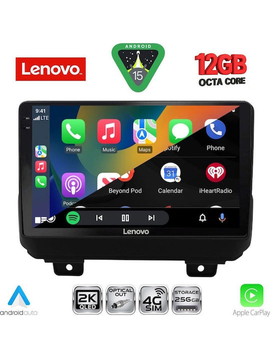 Lenovo Car Audio System for BMW X1 / X3 / X4 Jeep Wrangler 2018 (Bluetooth/USB/WiFi/GPS/Apple CarPlay/Android Auto) with 9" Touch Screen