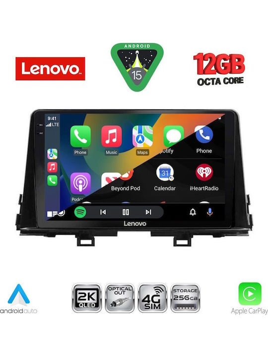 Lenovo Car Audio System for BMW X1 / X3 / X4 Kia Picanto 2017-2021 (Bluetooth/USB/WiFi/GPS/Apple CarPlay/Android Auto) with 9" Touch Screen