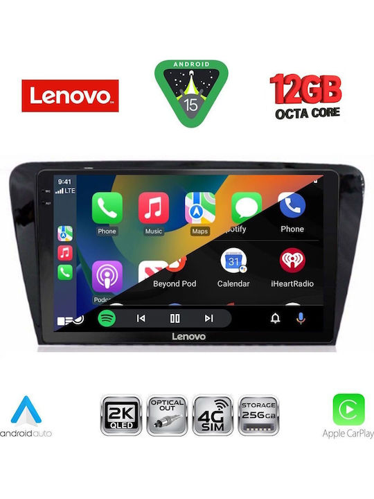 Lenovo Car Audio System for BMW X1 / X3 / X4 Skoda Octavia 2013-2021 (Bluetooth/USB/WiFi/GPS/Apple CarPlay/Android Auto) with 10" Touch Screen