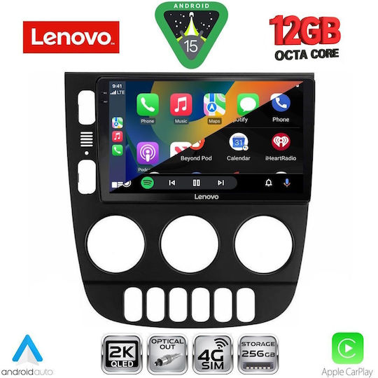 Lenovo Ηχοσύστημα Αυτοκινήτου για Mercedes-Benz ML BMW X1 / X3 / X4 2002-2005 (Bluetooth/USB/WiFi/GPS/Apple-Carplay/Android-Auto) με Οθόνη Αφής 9"
