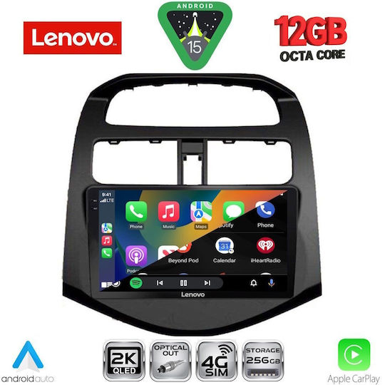 Lenovo Ηχοσύστημα Αυτοκινήτου για BMW X1 / X3 / X4 Chevrolet Spark 2009-2015 (Bluetooth/USB/WiFi/GPS/Apple-Carplay/Android-Auto) με Οθόνη Αφής 9"