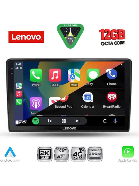 Lenovo Car Audio System for BMW X1 / X3 / X4 Alfa Romeo Giulietta 2014-2020 (Bluetooth/USB/WiFi/GPS/Apple CarPlay/Android Auto) with 9" Touch Screen
