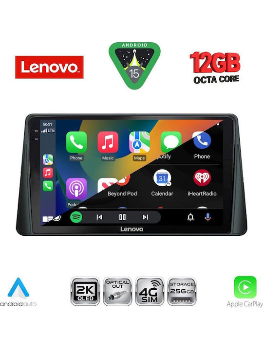 Lenovo Car Audio System for BMW X1 X3 X4 Ford Focus 2019 with Touch Screen 9" Bluetooth USB Wi-Fi GPS Apple CarPlay Android Auto Lenovo SSZ 12158 CPA