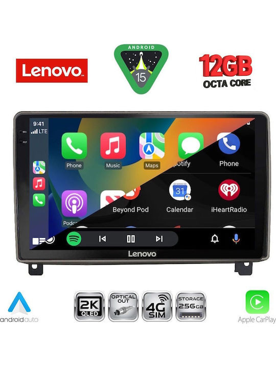 Lenovo Car Audio System for Peugeot 407 BMW X1 / X3 / X4 2004-2011 (Bluetooth/USB/WiFi/GPS/Apple CarPlay/Android Auto) with 9" Touch Screen