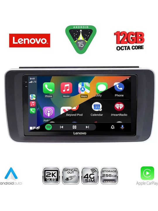 Lenovo Car Audio System for BMW X1 X3 X4 Nissan Leaf 2018 with Touch Screen 9" Bluetooth USB Wi-Fi GPS Apple CarPlay Android Auto Lenovo SSZ 12473 CPA