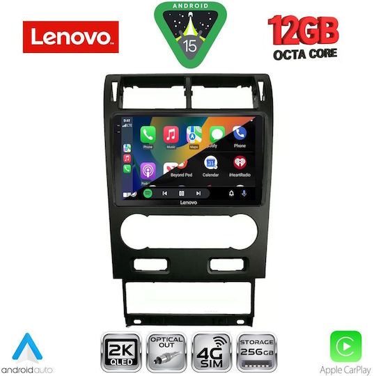 Lenovo Car Audio System for BMW X1 / X3 / X4 Ford Mondeo 2003-2006 Bluetooth USB WiFi GPS Apple CarPlay Android Auto with 9" Touch Screen