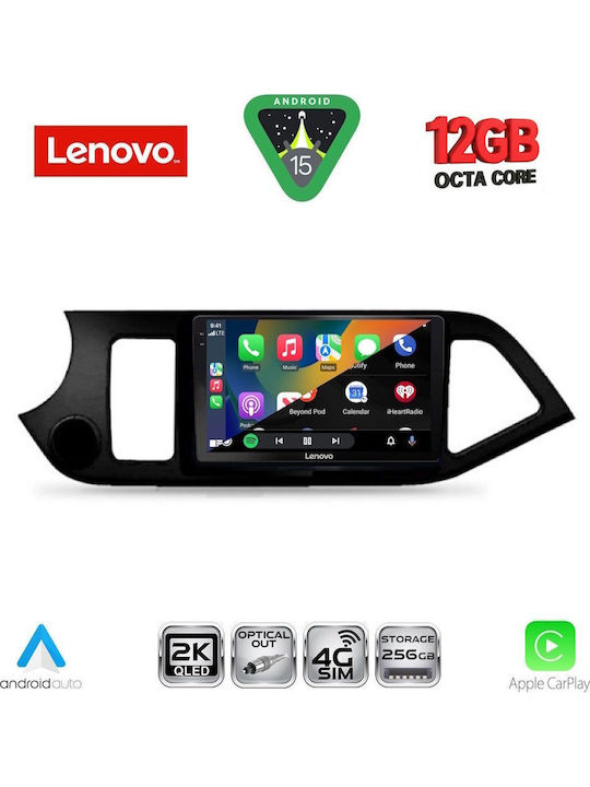 Lenovo Car Audio System for BMW X1 / X3 / X4 Kia Picanto 2011-2017 (Bluetooth/USB/WiFi/GPS/Apple CarPlay/Android Auto) with 9" Touch Screen