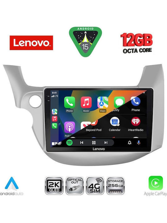 Lenovo Car Audio System for BMW X1 / X3 / X4 Honda Jazz 2008-2012 (Bluetooth/USB/WiFi/GPS/Apple CarPlay/Android Auto) with 10" Touch Screen