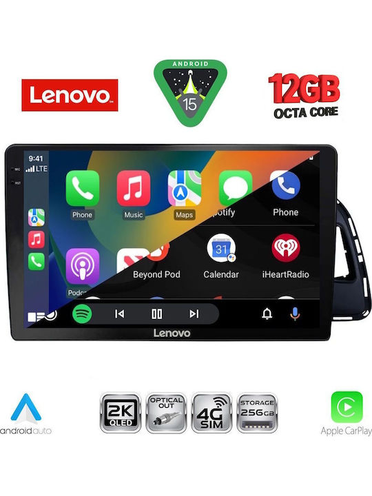 Lenovo Car Audio System for BMW X1 / X3 / X4 Audi Q5 2010-2018 (Bluetooth/USB/WiFi/GPS/Apple CarPlay/Android Auto) with 10" Touch Screen