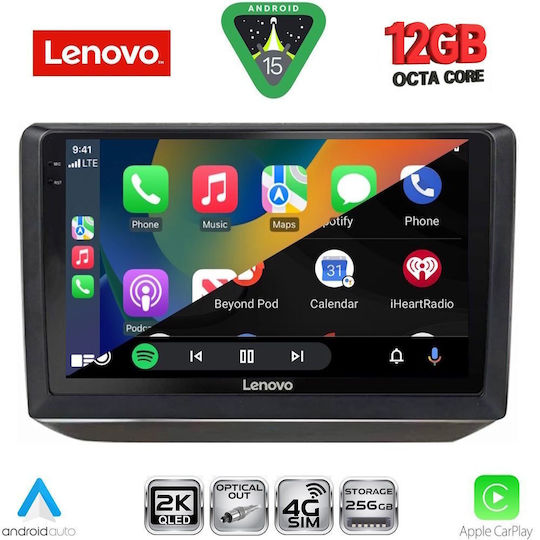Lenovo Ηχοσύστημα Αυτοκινήτου για BMW X1 / X3 / X4 Skoda Fabia 2008-2014 (Bluetooth/USB/WiFi/GPS/Apple-Carplay/Android-Auto) με Οθόνη Αφής 10"