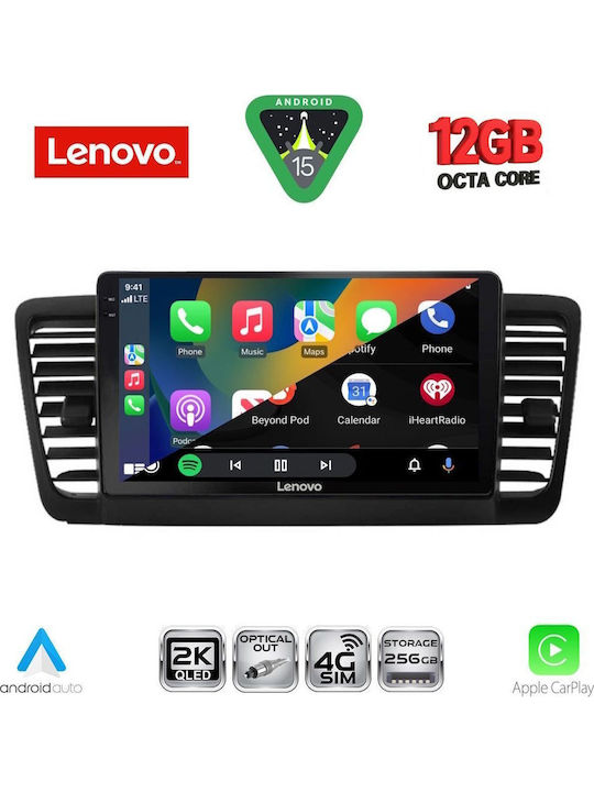 Lenovo Car Audio System for BMW X1 / X3 / X4 Subaru Legacy / Outback 2002-2008 (Bluetooth/USB/WiFi/GPS/Apple CarPlay/Android Auto) with 9" Touch Screen