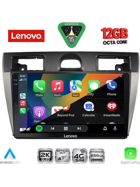 Lenovo Car Audio System for BMW X1 / X3 / X4 Ford Fiesta 2005-2008 Bluetooth USB WiFi GPS Apple CarPlay Android Auto with 9" Touch Screen