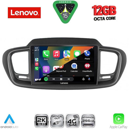 Lenovo Car Audio System for BMW X1 / X3 / X4 Kia Sorento 2014-2020 Bluetooth USB WiFi GPS Apple CarPlay Android Auto with 10" Touch Screen