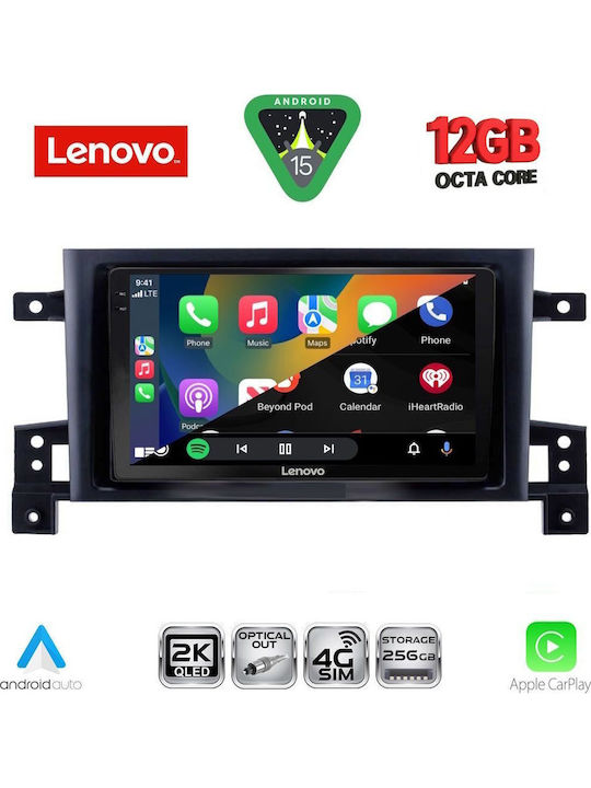 Lenovo Car Audio System for Suzuki Grand Vitara BMW X1 / X3 / X4 2005-2015 Bluetooth USB WiFi GPS Apple CarPlay Android Auto with 9" Touch Screen