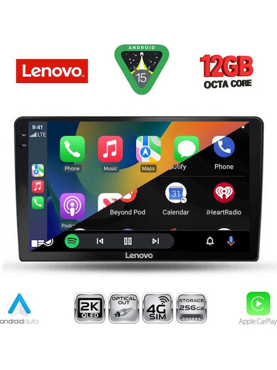 Lenovo Car Audio System for BMW X1 / X3 / X4 Dacia Duster 2012-2019 (Bluetooth/USB/WiFi/GPS/Apple CarPlay/Android Auto) with 9" Touch Screen