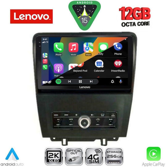Lenovo Ηχοσύστημα Αυτοκινήτου για BMW X1 / X3 / X4 Ford Mustang 2010-2015 (Bluetooth/USB/WiFi/GPS/Apple-Carplay/Android-Auto) με Οθόνη Αφής 9"