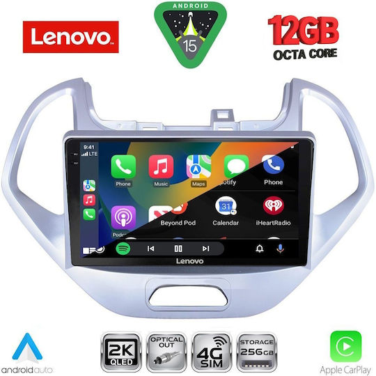 Lenovo Ηχοσύστημα Αυτοκινήτου για BMW X1 / X3 / X4 Ford Ka 2017 (Bluetooth/USB/WiFi/GPS/Apple-Carplay/Android-Auto) με Οθόνη Αφής 9"