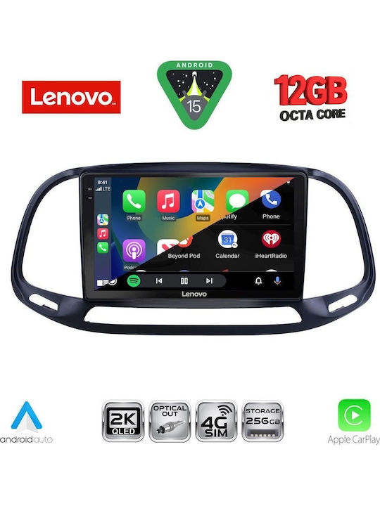 Lenovo Car Audio System for Opel Combo Fiat Doblo BMW X1 / X3 / X4 2015-2018 (Bluetooth/USB/WiFi/GPS/Apple CarPlay/Android Auto) with 9" Touch Screen