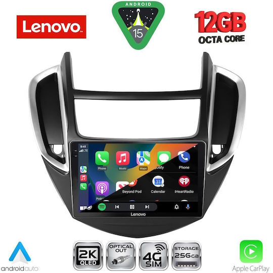 Lenovo Ηχοσύστημα Αυτοκινήτου για BMW X1 / X3 / X4 Chevrolet Trax 2014-2022 (Bluetooth/USB/WiFi/GPS/Apple-Carplay/Android-Auto) με Οθόνη Αφής 9"