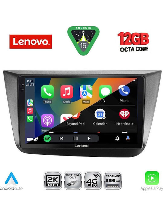 Lenovo Car Audio System for BMW X1 / X3 / X4 Seat Altea 2004-2015 (Bluetooth/USB/WiFi/GPS/Apple CarPlay/Android Auto) with 9" Touch Screen
