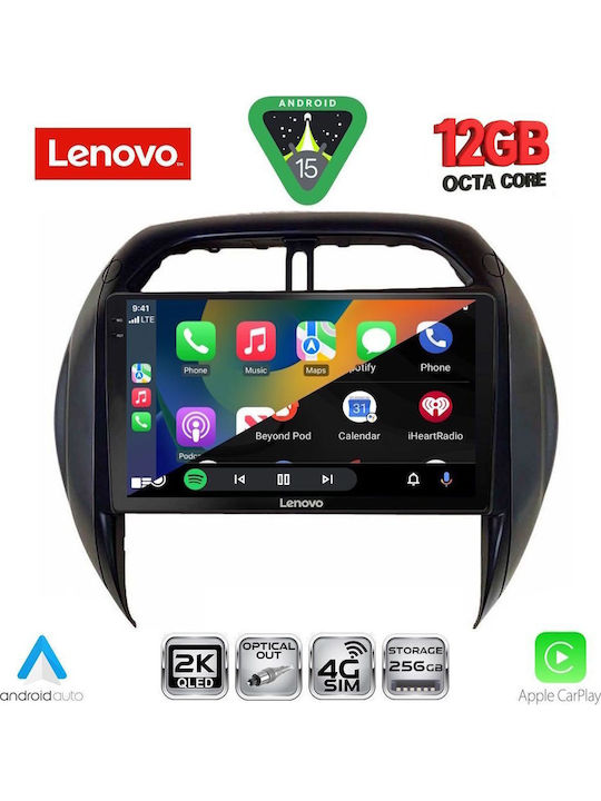 Lenovo Car Audio System for Toyota RAV 4 BMW X1 / X3 / X4 2000-2006 with Clima (Bluetooth/USB/WiFi/GPS/Apple CarPlay/Android Auto) with 9" Touch Screen