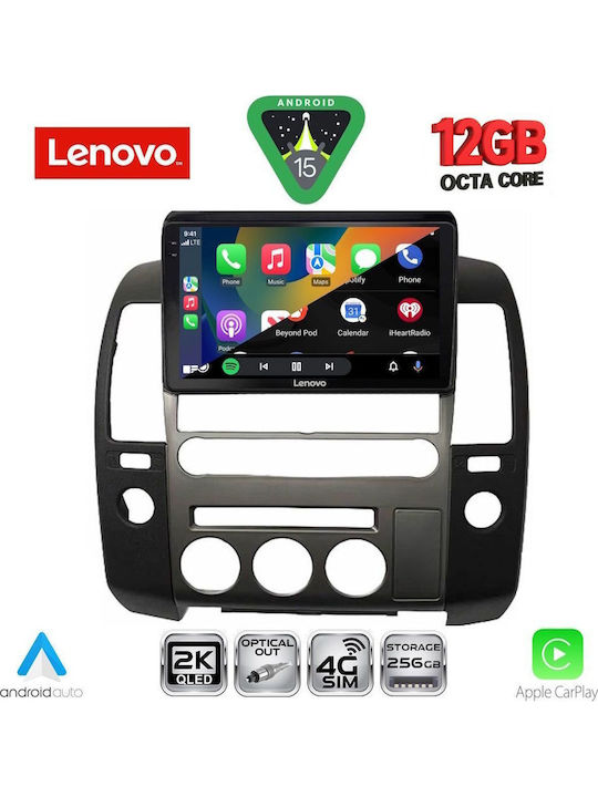 Lenovo Car Audio System for BMW X1 / X3 / X4 Nissan Navara 2006-2011 (Bluetooth/USB/WiFi/GPS/Apple CarPlay/Android Auto) with 9" Touch Screen