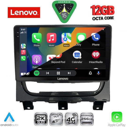Lenovo Car Audio System for Fiat Strada BMW X1 / X3 / X4 2012-2020 Bluetooth USB WiFi GPS Apple CarPlay Android Auto with 9" Touch Screen
