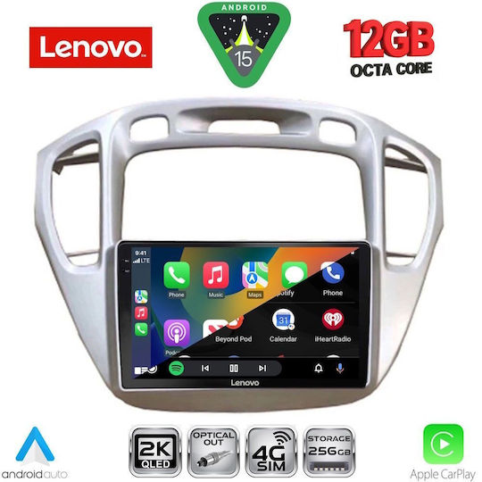 Lenovo Ηχοσύστημα Αυτοκινήτου για Toyota Highlander BMW X1 / X3 / X4 2002-2009 (Bluetooth/USB/WiFi/GPS/Apple-Carplay/Android-Auto) με Οθόνη Αφής 9"