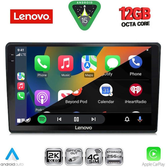 Lenovo Ηχοσύστημα Αυτοκινήτου για Toyota Auris BMW X1 / X3 / X4 2013-2015 (Bluetooth/USB/WiFi/GPS/Apple-Carplay/Android-Auto) με Οθόνη Αφής 10"