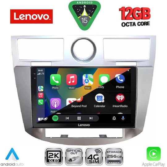 Lenovo Ηχοσύστημα Αυτοκινήτου για BMW X1 / X3 / X4 Chrysler Sebring 2008-2010 (Bluetooth/USB/WiFi/GPS/Apple-Carplay/Android-Auto) με Οθόνη Αφής 9"