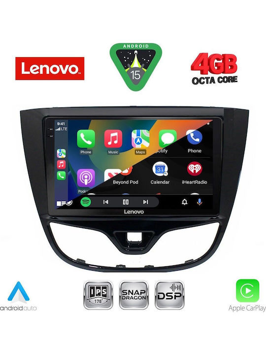 Lenovo Car Audio System for Opel Karl BMW X1 / X3 / X4 2014-2019 Bluetooth USB WiFi GPS Apple CarPlay Android Auto with 10" Touch Screen