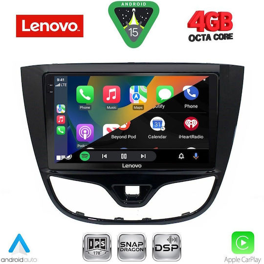 Lenovo Car Audio System for Opel Karl BMW X1 / X3 / X4 2014-2019 Bluetooth USB WiFi GPS Apple CarPlay Android Auto with 10" Touch Screen