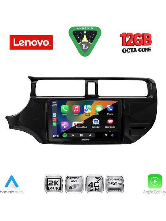 Lenovo Car Audio System for BMW X1 / X3 / X4 Kia Rio 2012-2015 (Bluetooth/USB/WiFi/GPS/Apple CarPlay/Android Auto) with 9" Touch Screen